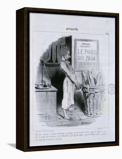 Actualites, Le Poids du Pain-Honore Daumier-Framed Premier Image Canvas