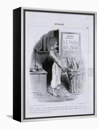 Actualites, Le Poids du Pain-Honore Daumier-Framed Premier Image Canvas