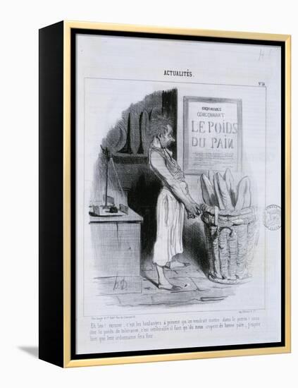 Actualites, Le Poids du Pain-Honore Daumier-Framed Premier Image Canvas