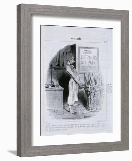 Actualites, Le Poids du Pain-Honore Daumier-Framed Giclee Print