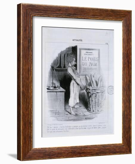 Actualites, Le Poids du Pain-Honore Daumier-Framed Giclee Print