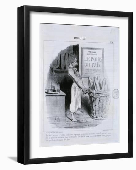 Actualites, Le Poids du Pain-Honore Daumier-Framed Giclee Print