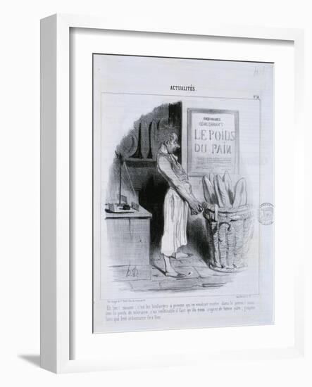 Actualites, Le Poids du Pain-Honore Daumier-Framed Giclee Print