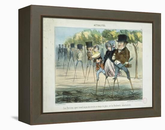 Actualites-Honore Daumier-Framed Premier Image Canvas