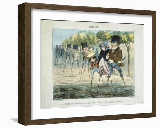 Actualites-Honore Daumier-Framed Giclee Print