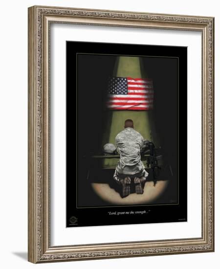 ACU Lord Grant Me the Strength-Marc Wolfe-Framed Giclee Print