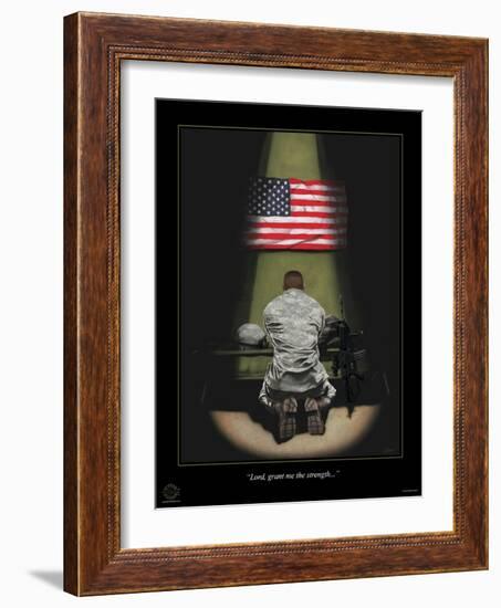 ACU Lord Grant Me the Strength-Marc Wolfe-Framed Giclee Print