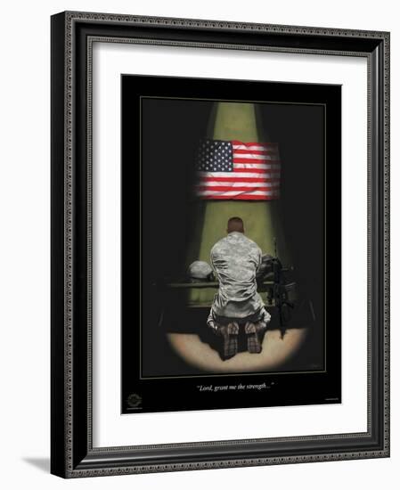 ACU Lord Grant Me the Strength-Marc Wolfe-Framed Giclee Print