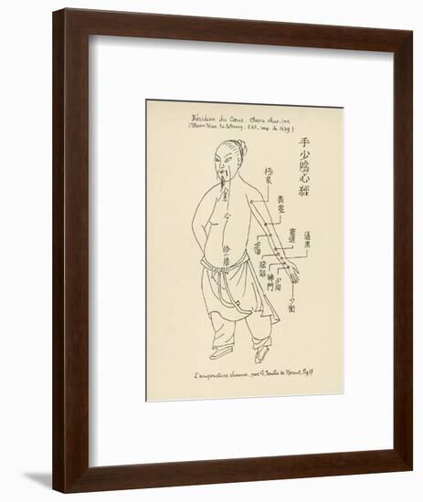 Acupuncture the Meridian of the Heart-Tchenn Tsiou Ta-tcheng-Framed Art Print