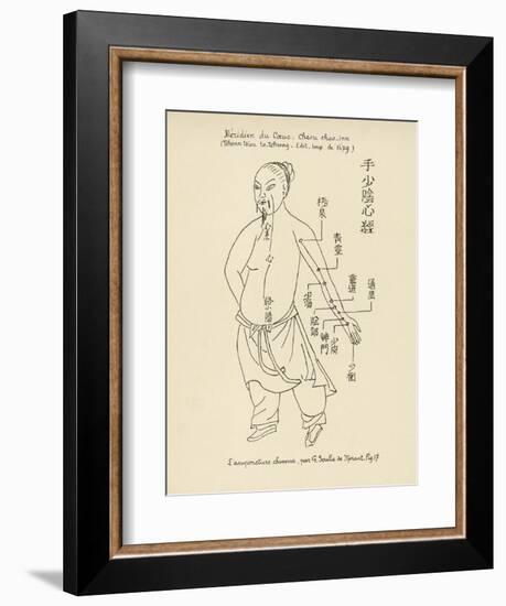Acupuncture the Meridian of the Heart-Tchenn Tsiou Ta-tcheng-Framed Art Print