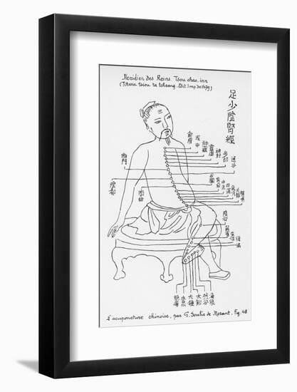 Acupuncture the Meridian of the Loins-Tchenn Tsiou Ta-tcheng-Framed Photographic Print