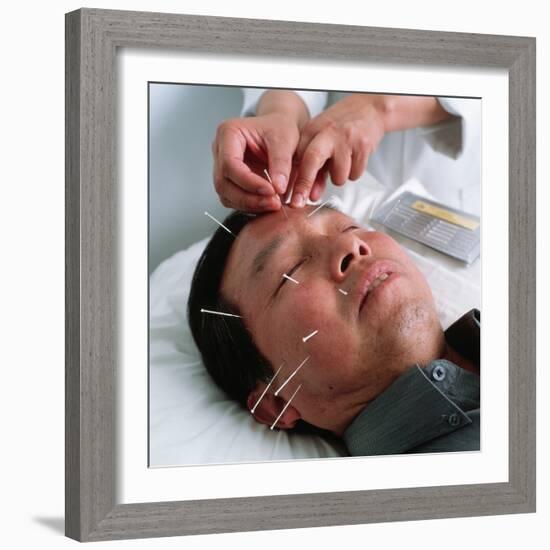 Acupuncture-Tek Image-Framed Premium Photographic Print