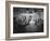 Acutual Program as Seen in Studio and over Television Set in Ge Studios, as it Is Being Monitored-Andreas Feininger-Framed Photographic Print