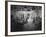 Acutual Program as Seen in Studio and over Television Set in Ge Studios, as it Is Being Monitored-Andreas Feininger-Framed Photographic Print