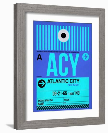 ACY Atlantic City Luggage Tag I-NaxArt-Framed Art Print