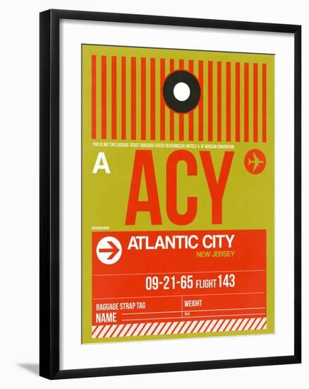 ACY Atlantic City Luggage Tag I-NaxArt-Framed Art Print