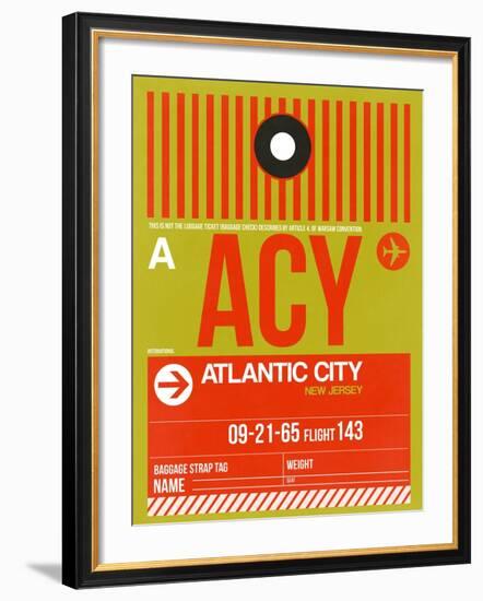 ACY Atlantic City Luggage Tag I-NaxArt-Framed Art Print