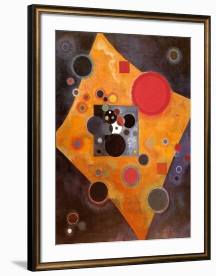 Aczent in Rosa-Wassily Kandinsky-Framed Art Print