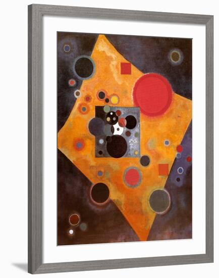 Aczent in Rosa-Wassily Kandinsky-Framed Art Print