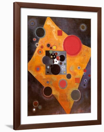 Aczent in Rosa-Wassily Kandinsky-Framed Art Print