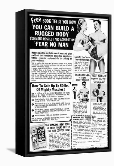 Ad: Body-Building, 1969-null-Framed Premier Image Canvas