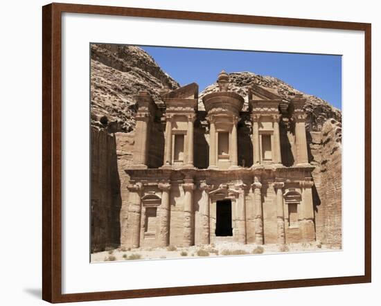 Ad-Dayr (The Monastery), Petra, Unesco World Heritage Site, Jordan, Middle East-Neale Clarke-Framed Photographic Print