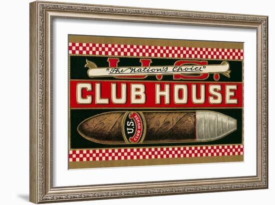 Ad for Club House Cigar-null-Framed Art Print