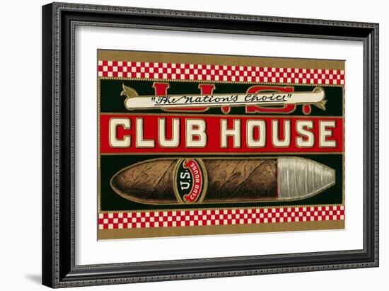 Ad for Club House Cigar-null-Framed Art Print