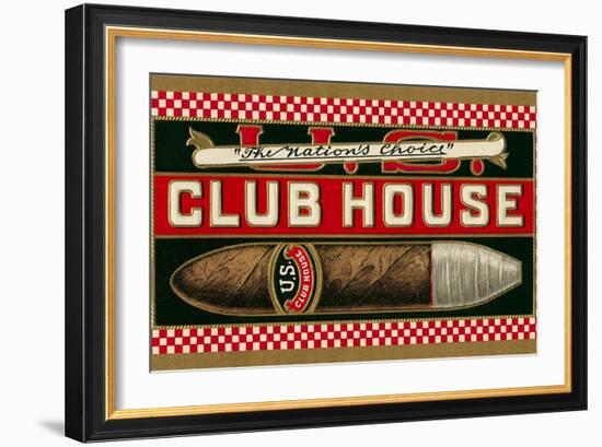 Ad for Club House Cigar-null-Framed Art Print