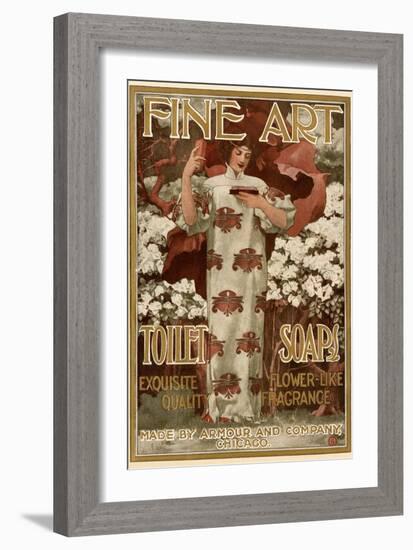 Ad for Fine Art Toilet Soap, 1901--Framed Giclee Print