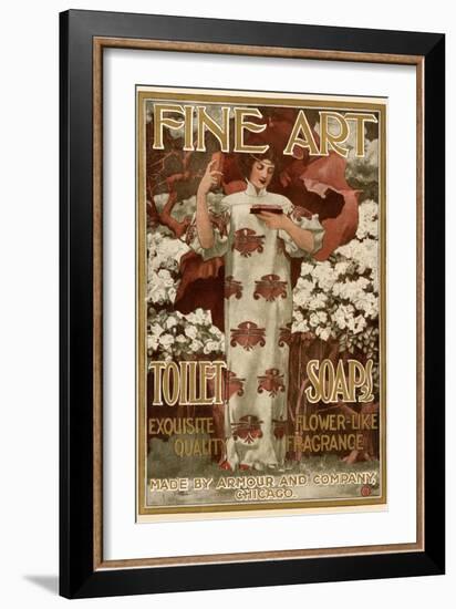Ad for Fine Art Toilet Soap, 1901-null-Framed Giclee Print