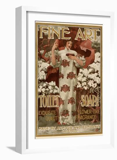 Ad for Fine Art Toilet Soap, 1901-null-Framed Giclee Print