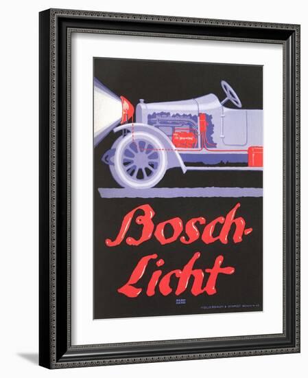 Ad for German Automotive Electrics-null-Framed Art Print