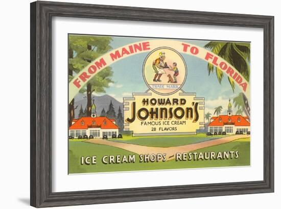 Ad for Howard Johnson's-null-Framed Art Print