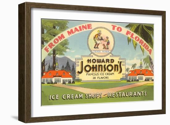 Ad for Howard Johnson's-null-Framed Art Print