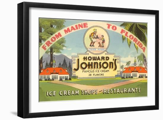 Ad for Howard Johnson's-null-Framed Art Print