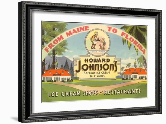 Ad for Howard Johnson's-null-Framed Art Print