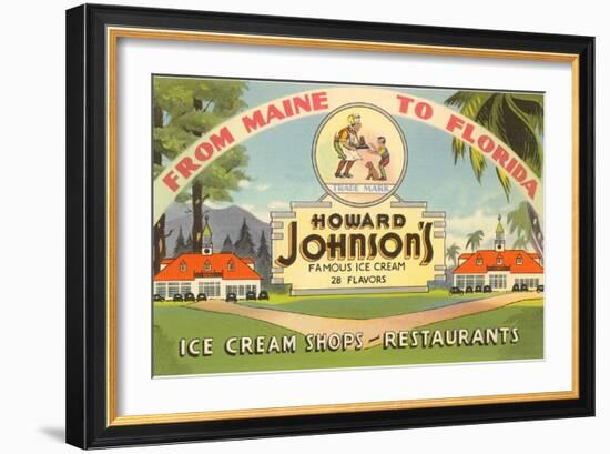 Ad for Howard Johnson's-null-Framed Art Print