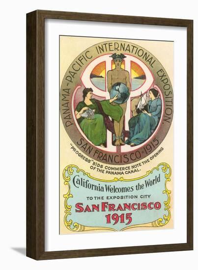 Ad for International Exposition, San Francisco, California-null-Framed Art Print