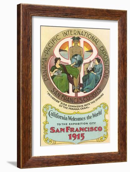 Ad for International Exposition, San Francisco, California-null-Framed Art Print