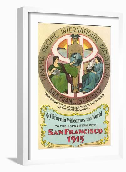 Ad for International Exposition, San Francisco, California-null-Framed Art Print