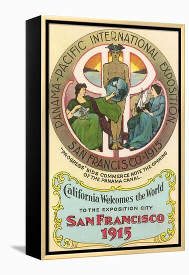 Ad for International Exposition, San Francisco, California-null-Framed Stretched Canvas