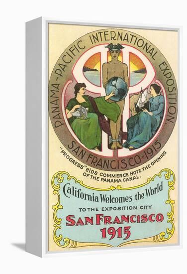 Ad for International Exposition, San Francisco, California-null-Framed Stretched Canvas