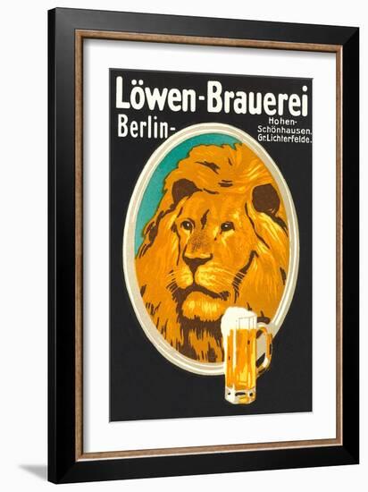 Ad for Lowen Beer-null-Framed Premium Giclee Print