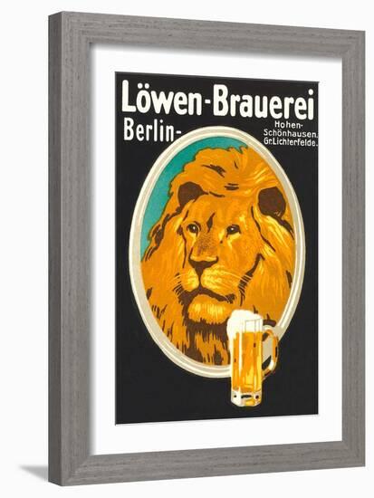 Ad for Lowen Beer-null-Framed Art Print