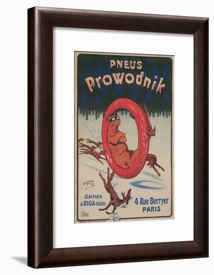 Ad for Prowodnik Tires-null-Framed Art Print