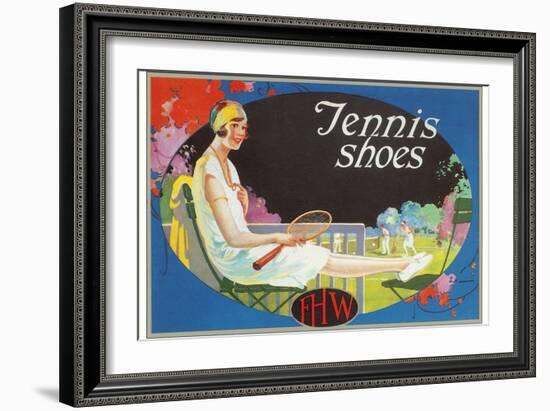 Ad for Tennis Shoes-null-Framed Art Print