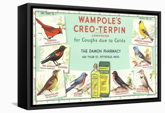 Ad for Wampole's Cough Medicine-null-Framed Stretched Canvas