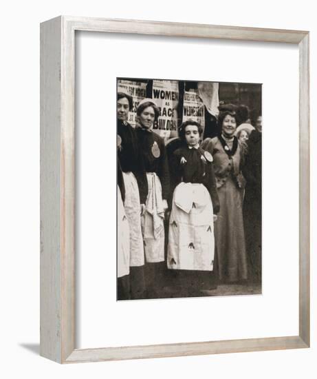 Ada Flatman, British suffragette, at a demonstration she organised in Liverpool, 1909-Unknown-Framed Photographic Print