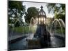 Ada lewis trough in Maidenhead is illuminated from behind by the setting sun-Charles Bowman-Mounted Photographic Print